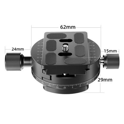 BEXIN QJ08-S Panoramic Rotary Quick Release Clamp Base ขาตั้งกล้องพร้อม Quick Release Plate, QJ08-S