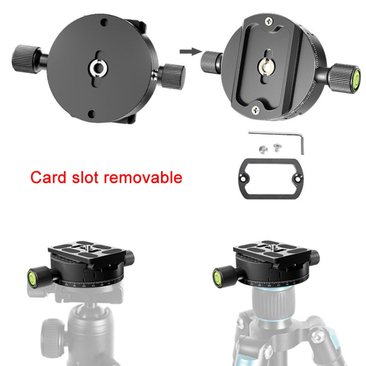 BEXIN QJ08-S Panoramic Rotary Quick Release Clamp Base ขาตั้งกล้องพร้อม Quick Release Plate, QJ08-S