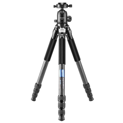 BEXIN RC294 ขาตั้งกล้องคาร์บอนไฟเบอร์แบบพับได้แบบพกพาพร้อม K44 Panoramic BallHead, RC294+K44
