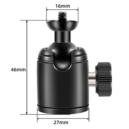 BEXIN K18A หัวบอลโลหะแบบพาโนรามาหมุนได้ 360 องศาขนาดเล็ก, K18A