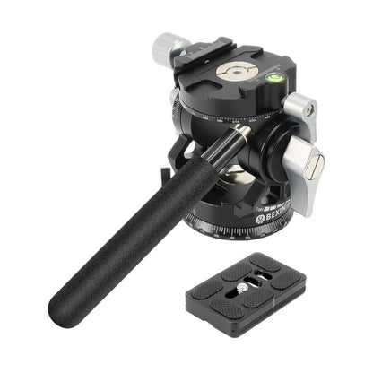 BEXIN DT-02R/S 2D 720 องศา Panorama Heavy Duty ขาตั้งกล้อง Action Fluid Drag Head พร้อม Quick Release Plate, DT-02R/S