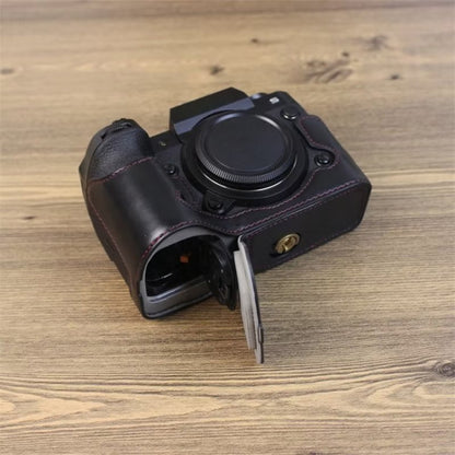 สำหรับ Fujifilm XH2S 1/4 นิ้วกล้องหนัง PU ฐานครึ่งกรณี, For Fujifilm XH2S