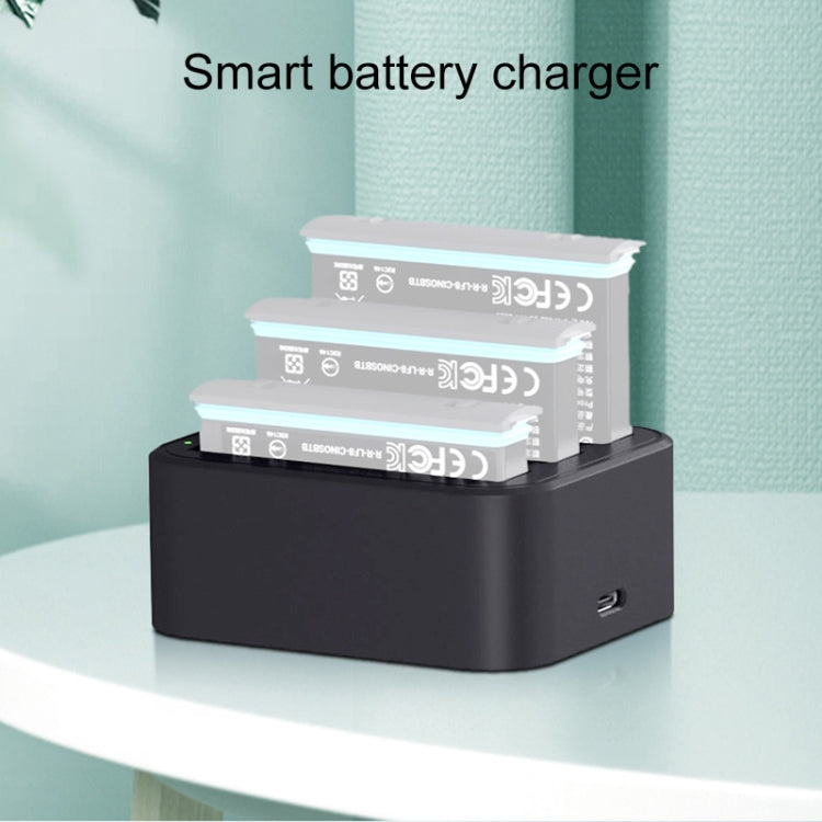 สำหรับ Insta360 X3/One X2 Tri-Slot แบตเตอรี่ Fast Charger, For Insta360 X3 / One X2 Tri-Slot Batteries