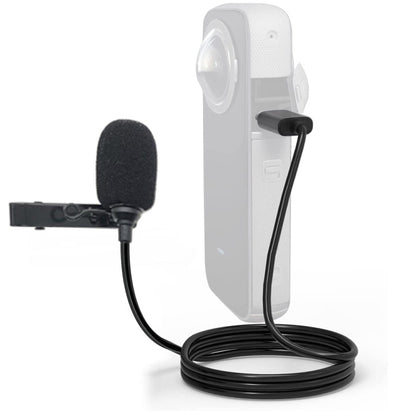 สำหรับ Insta360 ONE X2 Lavalier Clip Type-C ไมโครโฟนบันทึก, For Insta360 ONE X2