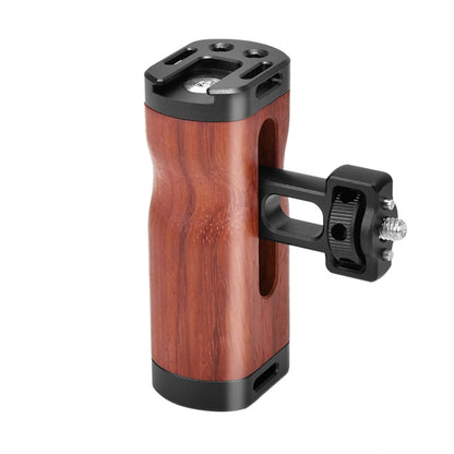 YELANGU LW-B01-2 ด้ามจับไม้ด้านข้างพร้อมรองเท้าเย็นสำหรับ LW-B01 กล้อง CAGE, LW-B01-2