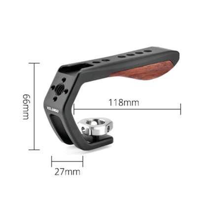 YELANGU LW-B01-3 Handheld Video Stabilizer ที่จับด้านบนรองเท้าเย็นสำหรับ LW-B01 กรง, LW-B01-3