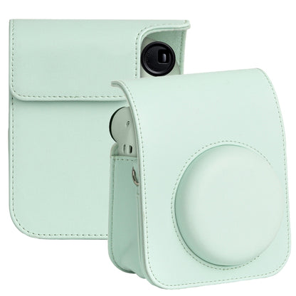สำหรับ FUJIFILM instax mini 12 Full Body เคสหนังกระเป๋ากล้องพร้อมสายคล้อง