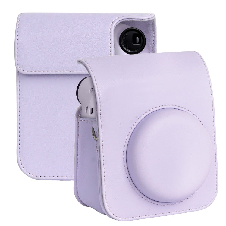 สำหรับ FUJIFILM instax mini 12 Full Body เคสหนังกระเป๋ากล้องพร้อมสายคล้อง