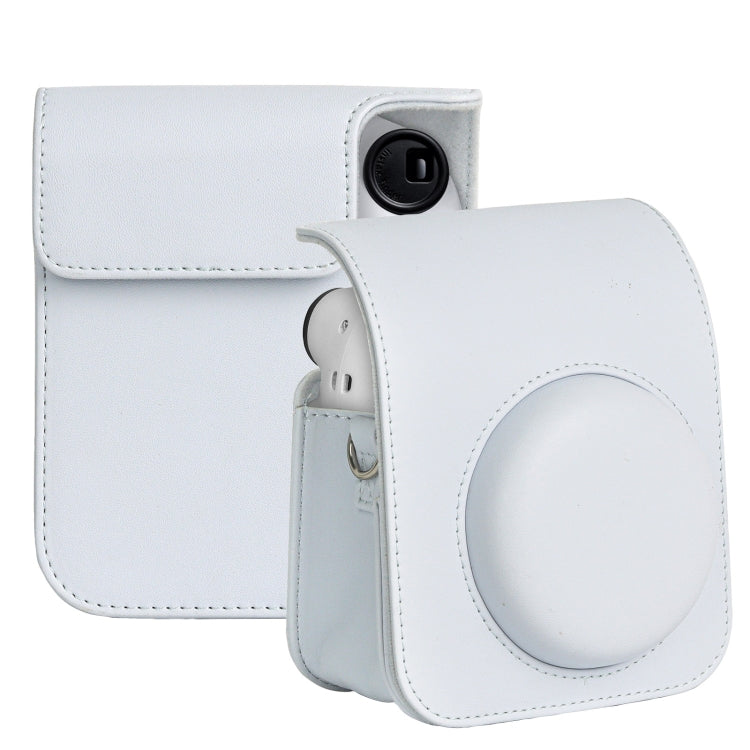 สำหรับ FUJIFILM instax mini 12 Full Body เคสหนังกระเป๋ากล้องพร้อมสายคล้อง