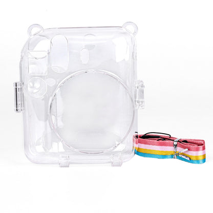 สำหรับ FUJIFILM Instax mini 12 Crystal Hard Case กระเป๋ากล้องพร้อมสายคล้องไหล่, For FUJIFILM Instax mini 12