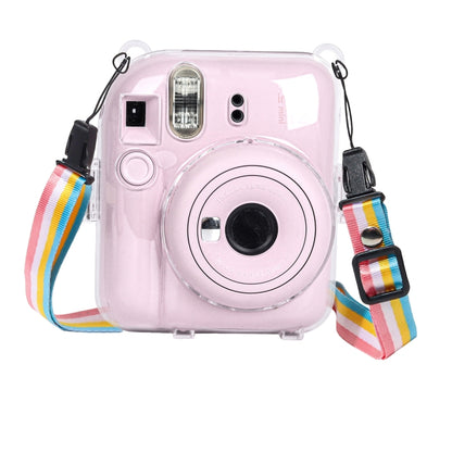 สำหรับ FUJIFILM Instax mini 12 Crystal Hard Case กระเป๋ากล้องพร้อมสายคล้องไหล่, For FUJIFILM Instax mini 12