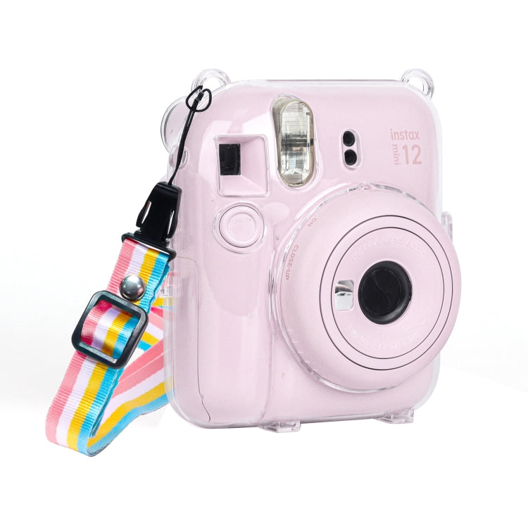 สำหรับ FUJIFILM Instax mini 12 Crystal Hard Case กระเป๋ากล้องพร้อมสายคล้องไหล่, For FUJIFILM Instax mini 12