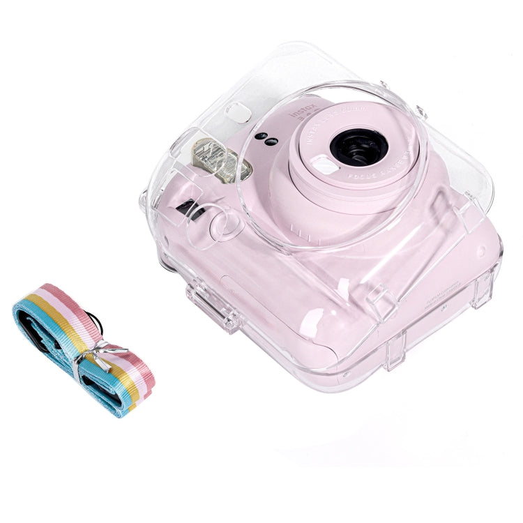 สำหรับ FUJIFILM Instax mini 12 Crystal Hard Case กระเป๋ากล้องพร้อมสายคล้องไหล่, For FUJIFILM Instax mini 12