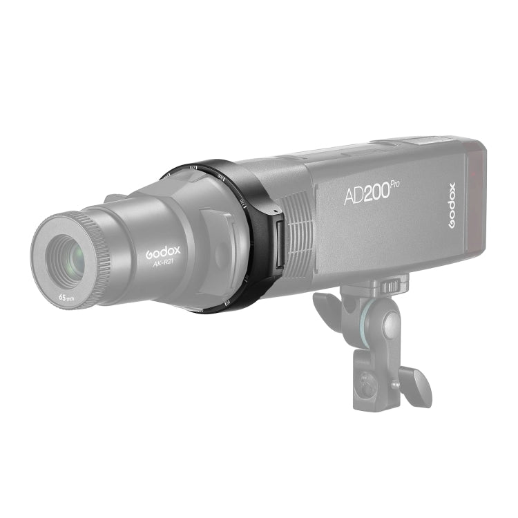 Godox AK-R28 ตัวยึดอะแดปเตอร์หัวแฟลชแบบกลมสำหรับสิ่งที่แนบมาฉายภาพ AK-R21