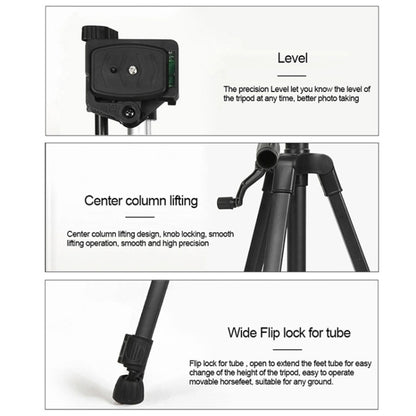 3366 คุณภาพ 1.7 ม. โทรศัพท์แบบพกพา Live Selfie ขาตั้งกล้อง DV SLR กล้อง Stand, 3366 Quality 1.7m