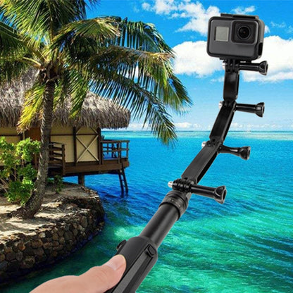 3 in 1 Joint อลูมิเนียมส่วนขยายแขน Grip Extenter สำหรับ GoPro Hero11 สีดำ / HERO10 สีดำ / HERO9 สีดำ /HERO8 / HERO7 / 6/5/5 เซสชัน / 4 เซสชัน / 4 /3+ /3/2/1, Insta360 ONE R, DJIOsmo Action และกล้องแอคชั่นอื่นๆ, 3 in 1