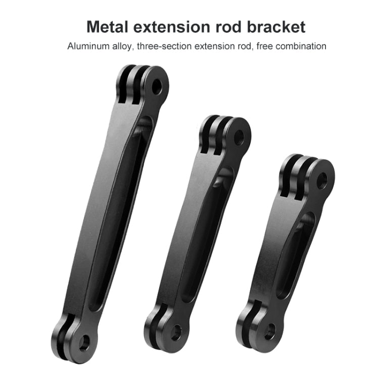 Joint อลูมิเนียมส่วนต่อขยายแขน Grip Extenter สำหรับ GoPro Hero11 สีดำ / HERO10 สีดำ / HERO9 สีดำ /HERO8 / HERO7 / 6/5/5 เซสชัน / 4 เซสชัน / 4/3+ / 3/2/1, Insta360 ONE R, DJI Osmo Action และกล้องแอคชั่นอื่นๆ ความยาว: 8.8 ซม, 8.8cm