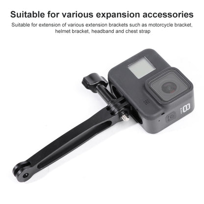 Joint อลูมิเนียมส่วนต่อขยายแขน Grip Extenter สำหรับ GoPro Hero11 สีดำ / HERO10 สีดำ / HERO9 สีดำ /HERO8 / HERO7 / 6/5/5 เซสชัน / 4 เซสชัน / 4/3+ / 3/2/1, Insta360 ONE R, DJI Osmo Action และกล้องแอคชั่นอื่นๆ ความยาว: 6.8 ซม, 6.8cm