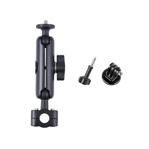 21 มม.Ballhead รถที่นั่งด้านหน้าHandlebar FIXED Mount Holderพร้อมอะแดปเตอร์ขาตั้งกล้องและสกรูสำหรับGoPro Hero11 สีดำ / HERO10 สีดำ /9 สีดำ /8 สีดำ /7 /6 /5 /5 เซสชัน /4 เซสชัน /4 /3+ /3 /2 /1, DJI Osmo Action และกล้องแอคชั่นอื่นๆ, 21mm 16.3cm