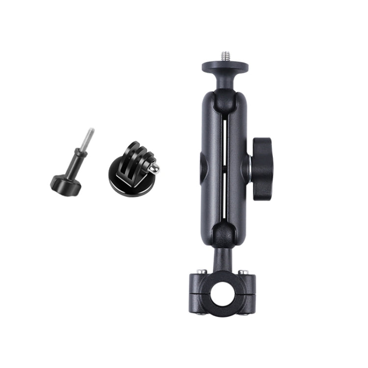21 มม.Ballhead รถที่นั่งด้านหน้าHandlebar FIXED Mount Holderพร้อมอะแดปเตอร์ขาตั้งกล้องและสกรูสำหรับGoPro Hero11 สีดำ / HERO10 สีดำ /9 สีดำ /8 สีดำ /7 /6 /5 /5 เซสชัน /4 เซสชัน /4 /3+ /3 /2 /1, DJI Osmo Action และกล้องแอคชั่นอื่นๆ, 21mm 16.3cm