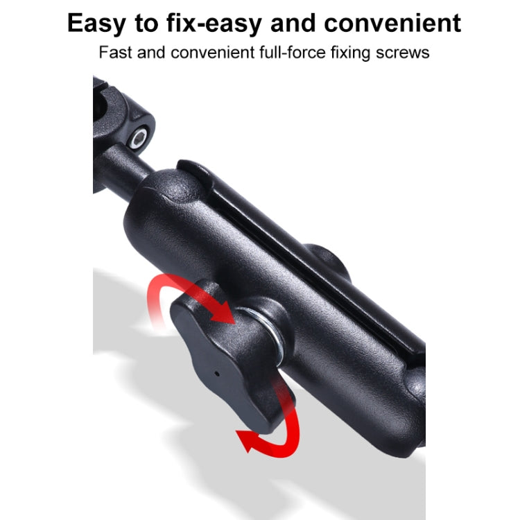 21 มม.Ballhead รถที่นั่งด้านหน้าHandlebar FIXED Mount Holderพร้อมอะแดปเตอร์ขาตั้งกล้องและสกรูสำหรับGoPro Hero11 สีดำ / HERO10 สีดำ /9 สีดำ /8 สีดำ /7 /6 /5 /5 เซสชัน /4 เซสชัน /4 /3+ /3 /2 /1, DJI Osmo Action และกล้องแอคชั่นอื่นๆ, 21mm 16.3cm