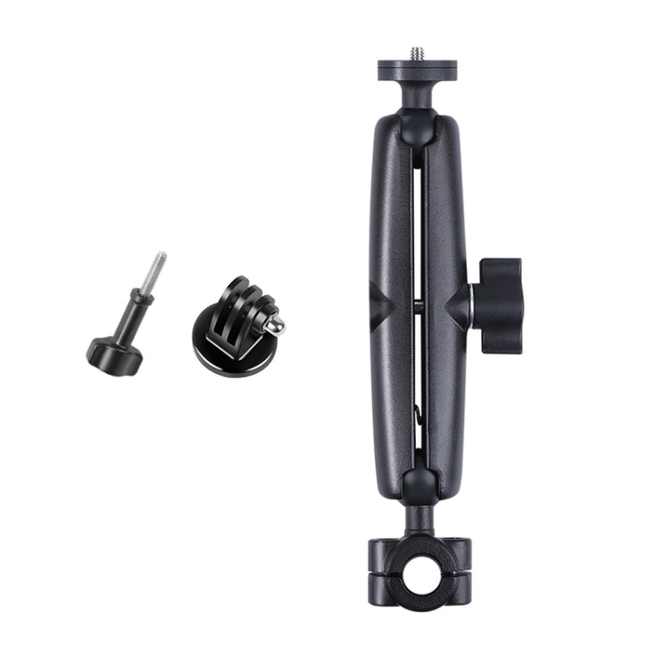 25 มม.Ballhead รถที่นั่งด้านหน้าHandlebar FIXED Mount Holderพร้อมอะแดปเตอร์ขาตั้งกล้องและสกรูสำหรับGoPro Hero11 สีดำ / HERO10 สีดำ /9 สีดำ /8 สีดำ /7 /6 /5 /5 เซสชัน /4 เซสชัน /4 /3+ /3 /2 /1, DJI Osmo Action และกล้องแอคชั่นอื่นๆ, 25mm 22cm