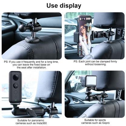 25 มม.Ballhead รถที่นั่งด้านหน้าHandlebar FIXED Mount Holderพร้อมอะแดปเตอร์ขาตั้งกล้องและสกรูสำหรับGoPro Hero11 สีดำ / HERO10 สีดำ /9 สีดำ /8 สีดำ /7 /6 /5 /5 เซสชัน /4 เซสชัน /4 /3+ /3 /2 /1, DJI Osmo Action และกล้องแอคชั่นอื่นๆ, 25mm 22cm