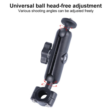 25 มม.Ballhead รถที่นั่งด้านหน้าHandlebar FIXED Mount Holderพร้อมอะแดปเตอร์ขาตั้งกล้องและสกรูสำหรับGoPro Hero11 สีดำ / HERO10 สีดำ /9 สีดำ /8 สีดำ /7 /6 /5 /5 เซสชัน /4 เซสชัน /4 /3+ /3 /2 /1, DJI Osmo Action และกล้องแอคชั่นอื่นๆ, 25mm 22cm