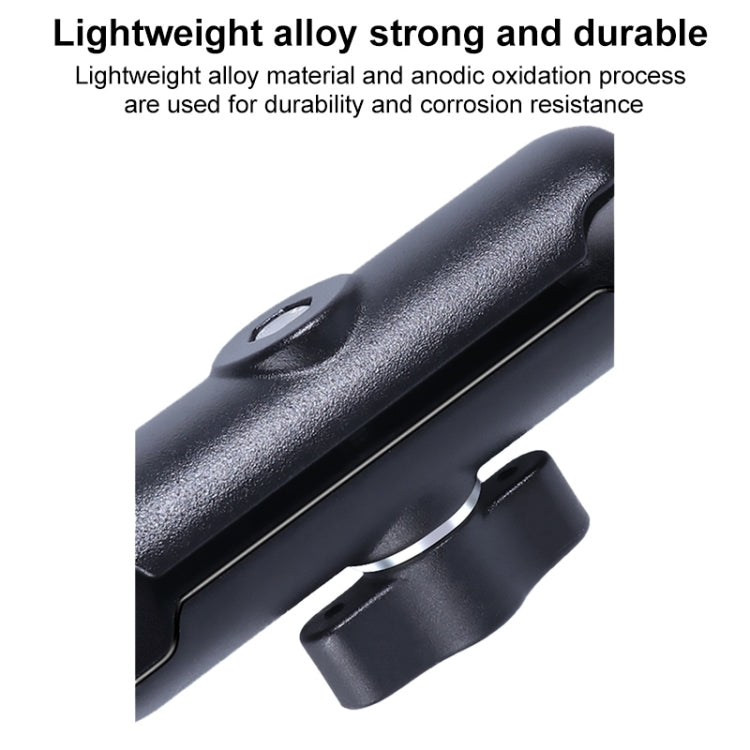 25 มม.Ballhead รถที่นั่งด้านหน้าHandlebar FIXED Mount Holderพร้อมอะแดปเตอร์ขาตั้งกล้องและสกรูสำหรับGoPro Hero11 สีดำ / HERO10 สีดำ /9 สีดำ /8 สีดำ /7 /6 /5 /5 เซสชัน /4 เซสชัน /4 /3+ /3 /2 /1, DJI Osmo Action และกล้องแอคชั่นอื่นๆ, 25mm 22cm