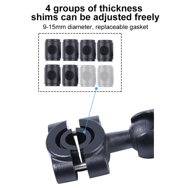 25 มม.Ballhead รถที่นั่งด้านหน้าHandlebar FIXED Mount Holderพร้อมอะแดปเตอร์ขาตั้งกล้องและสกรูสำหรับGoPro Hero11 สีดำ / HERO10 สีดำ /9 สีดำ /8 สีดำ /7 /6 /5 /5 เซสชัน /4 เซสชัน /4 /3+ /3 /2 /1, DJI Osmo Action และกล้องแอคชั่นอื่นๆ, 25mm 22cm