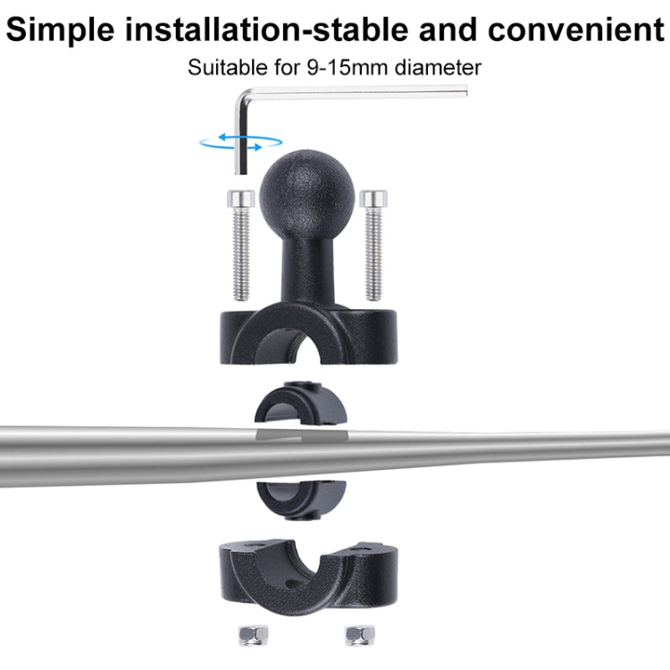 25 มม.Ballhead รถที่นั่งด้านหน้าHandlebar FIXED Mount Holderพร้อมอะแดปเตอร์ขาตั้งกล้องและสกรูสำหรับGoPro Hero11 สีดำ / HERO10 สีดำ /9 สีดำ /8 สีดำ /7 /6 /5 /5 เซสชัน /4 เซสชัน /4 /3+ /3 /2 /1, DJI Osmo Action และกล้องแอคชั่นอื่นๆ, 25mm 22cm
