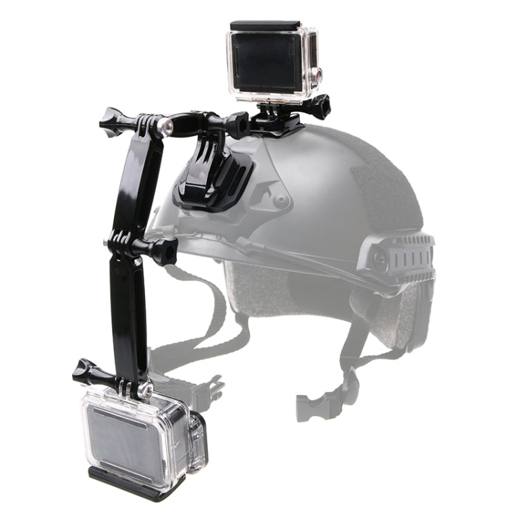 หมวกกันน็อคชุดติดตั้งด้านหน้าสำหรับ GoPro Hero11 Black / HERO10 Black / 9 Black / 8 Black / 7 / 6 / 5 / 5 เซสชัน / 4 เซสชัน / 4 / 3 + / 3 / 2 / 1, DJI Osmo Action และกล้องแอ็คชั่นอื่น ๆ, Mount Bundle Set
