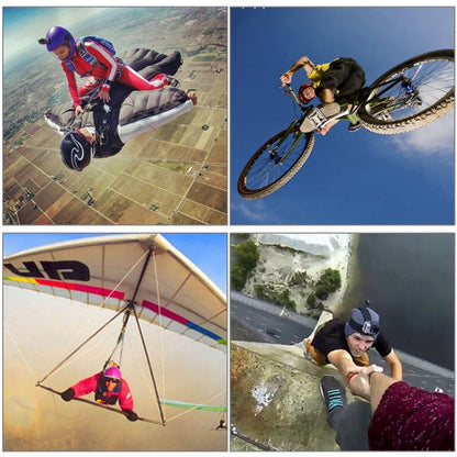 หมวกกันน็อคชุดติดตั้งด้านหน้าสำหรับ GoPro Hero11 Black / HERO10 Black / 9 Black / 8 Black / 7 / 6 / 5 / 5 เซสชัน / 4 เซสชัน / 4 / 3 + / 3 / 2 / 1, DJI Osmo Action และกล้องแอ็คชั่นอื่น ๆ, Mount Bundle Set
