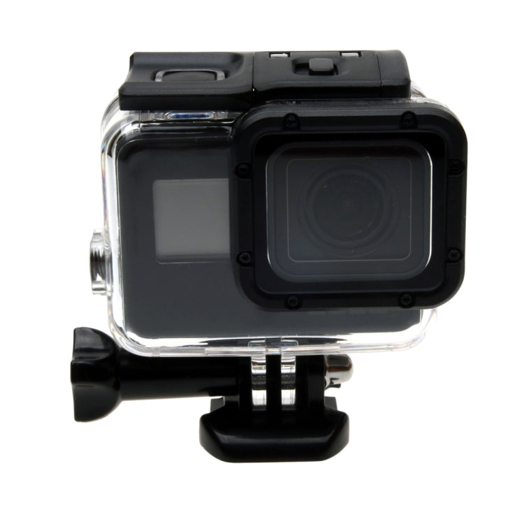 สำหรับ GoPro HERO6 / 5 เคสกันน้ำ 30 ม. ฝาครอบด้านหลังกลวงพร้อมหัวเข็มขัดและสกรูพื้นฐานไม่จำเป็นต้องถอดเลนส์ (GP413), Housing Case+ Back cover