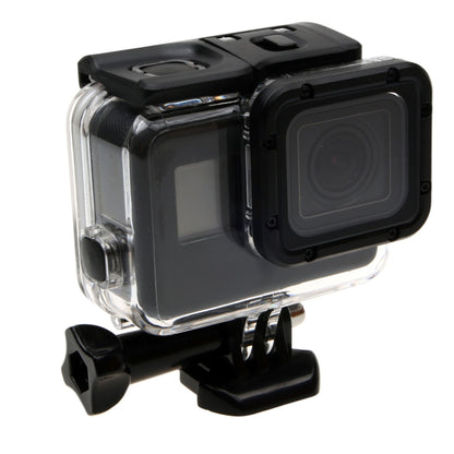 สำหรับ GoPro HERO6 / 5 เคสกันน้ำ 30 ม. ฝาครอบด้านหลังกลวงพร้อมหัวเข็มขัดและสกรูพื้นฐานไม่จำเป็นต้องถอดเลนส์ (GP413), Housing Case+ Back cover