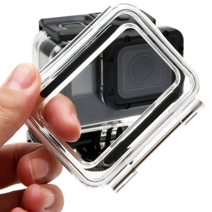 สำหรับ GoPro HERO6 / 5 เคสกันน้ำ 30 ม. ฝาครอบด้านหลังกลวงพร้อมหัวเข็มขัดและสกรูพื้นฐานไม่จำเป็นต้องถอดเลนส์ (GP413), Housing Case+ Back cover