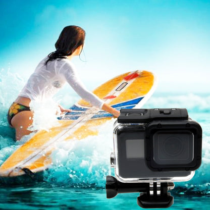 สำหรับ GoPro HERO6 / 5 เคสกันน้ำ 30 ม. ฝาครอบด้านหลังกลวงพร้อมหัวเข็มขัดและสกรูพื้นฐานไม่จำเป็นต้องถอดเลนส์ (GP413), Housing Case+ Back cover