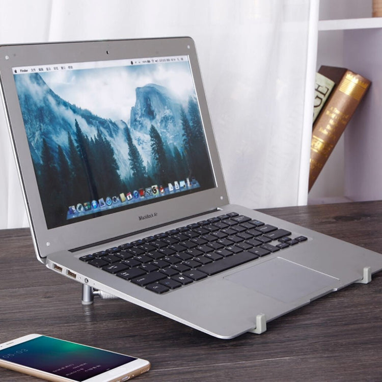 อลูมิเนียมอัลลอยด์สากล Cooling Stand ความสูงพับได้ผู้ถือ Extender สำหรับโน้ตบุ๊ก iPad PC ขนาด 12-17 นิ้ว