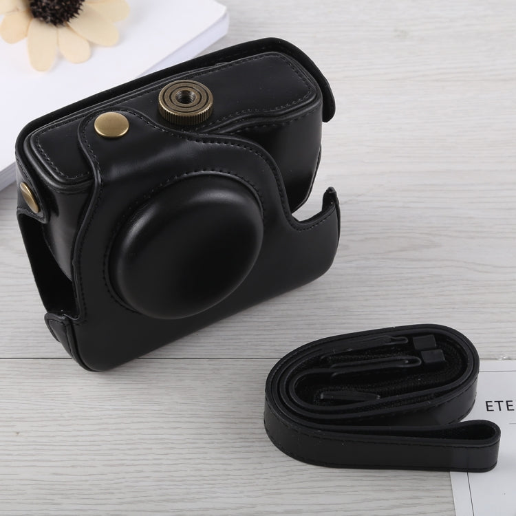 กระเป๋าหนัง PU สำหรับกล้องตัวเต็มพร้อมสายคล้องสำหรับ Canon G16, For G16