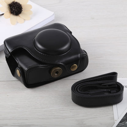 กระเป๋าหนัง PU สำหรับกล้องตัวเต็มพร้อมสายคล้องสำหรับ Canon G16, For G16