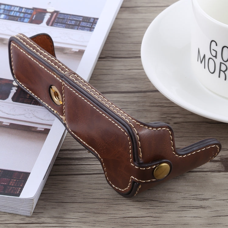 1/4 นิ้วด้ายหนัง PU กล้อง ฐานครึ่งเคสสำหรับ Canon EOS M5, For Canon M5