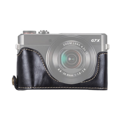 1/4 นิ้วด้ายหนัง PU กล้อง ฐานครึ่งเคสสำหรับ Canon G7 X Mark II, For Canon G7X2