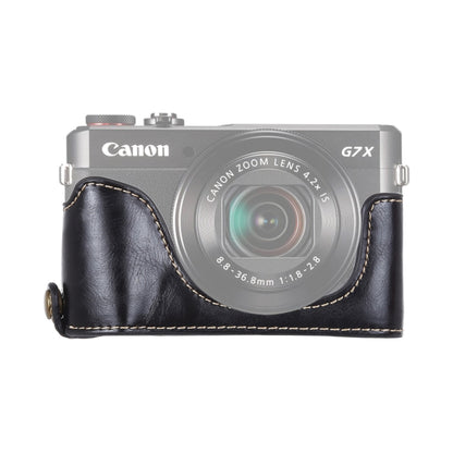 1/4 นิ้วด้ายหนัง PU กล้อง ฐานครึ่งเคสสำหรับ Canon G7 X Mark II, For Canon G7X2