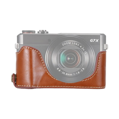 1/4 นิ้วด้ายหนัง PU กล้อง ฐานครึ่งเคสสำหรับ Canon G7 X Mark II, For Canon G7X2