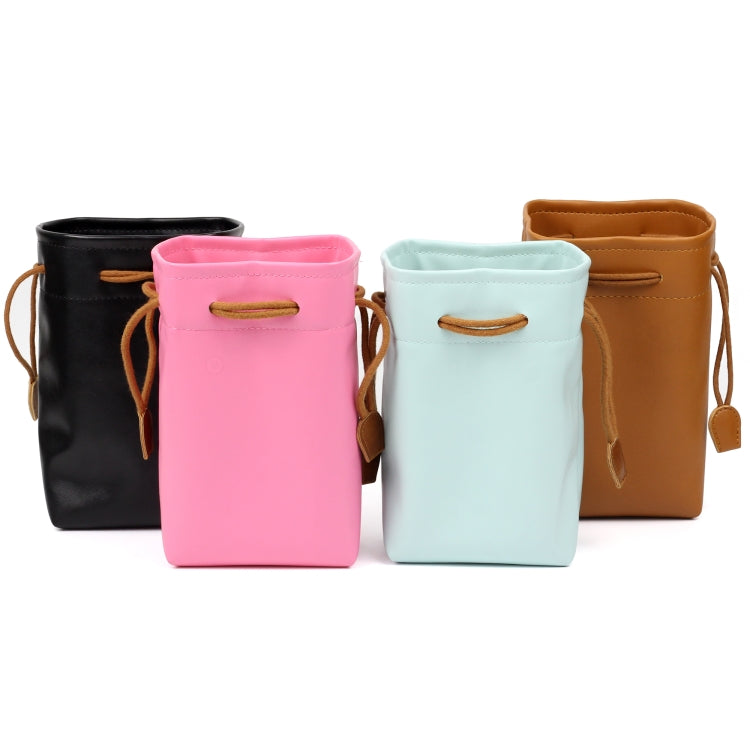 Universal Vintage PU Leather Bundle Pocket Case Bag สำหรับกล้องมินิโพลารอยด์และกล้องดิจิตอลที่ไม่มีเลนส์พร้อมเชือก ขนาด: 19.5 ซม. x 11.5 ซม. x 7.5 ซม.