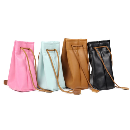 Universal Vintage PU Leather Bundle Pocket Case Bag สำหรับกล้องมินิโพลารอยด์และกล้องดิจิตอลที่ไม่มีเลนส์พร้อมเชือก ขนาด: 19.5 ซม. x 11.5 ซม. x 7.5 ซม.
