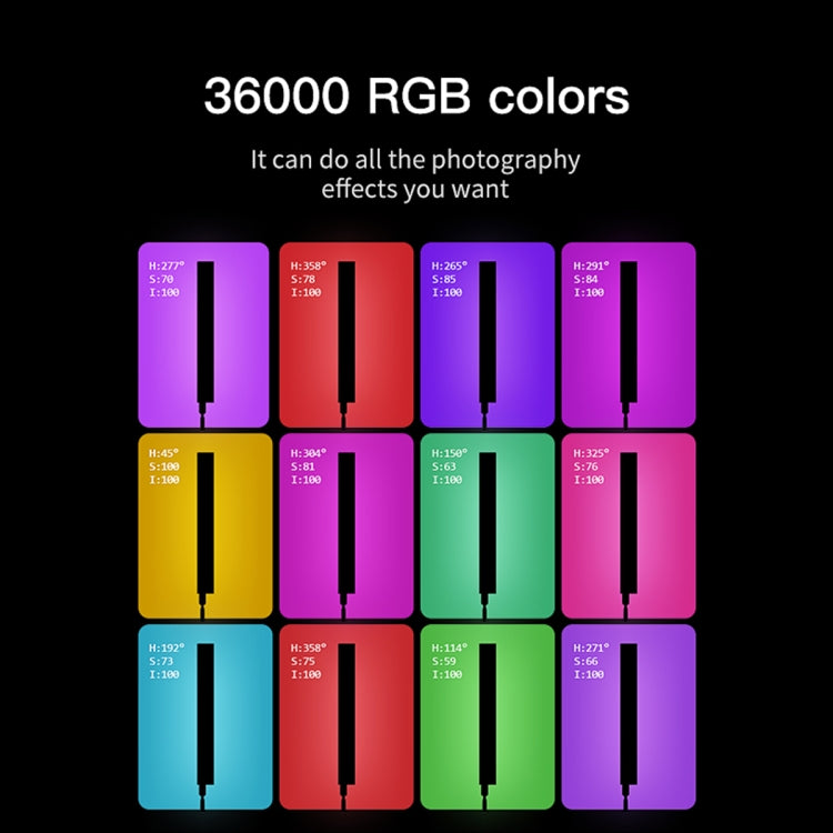 LUXCeO P6 RGB สีสัน Photo LED Stick Video Light APP มือถือควบคุมสี LED เติมแสง, P6