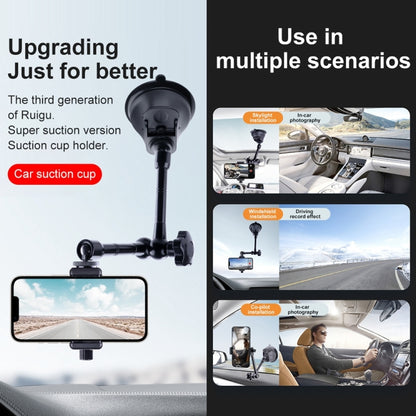 ถ้วยดูดแบบสามขา แรงเสียดทานที่ชัดเจน มายากล แขนยึดโทรศัพท์, Tri-leg Suction Cup Magic Arm
