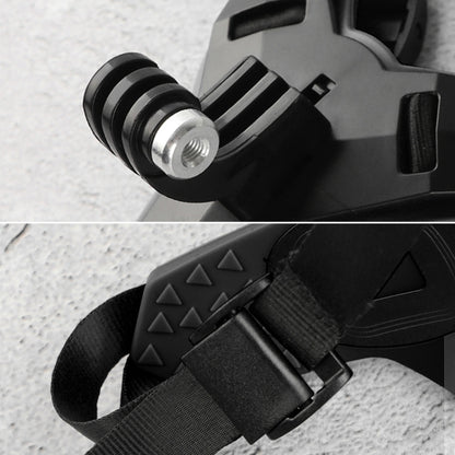 เข็มขัดติดหมวกกันน็อคสำหรับ GoPro Hero11 สีดำ / HERO10 สีดำ / 9 สีดำ / 8 สีดำ / 7 / 6 / 5 / 5 เซสชัน / 4 เซสชัน / 4 /3+ / 3 /2 /1, DJI Osmo Action และกล้องแอ็คชั่นอื่น ๆ