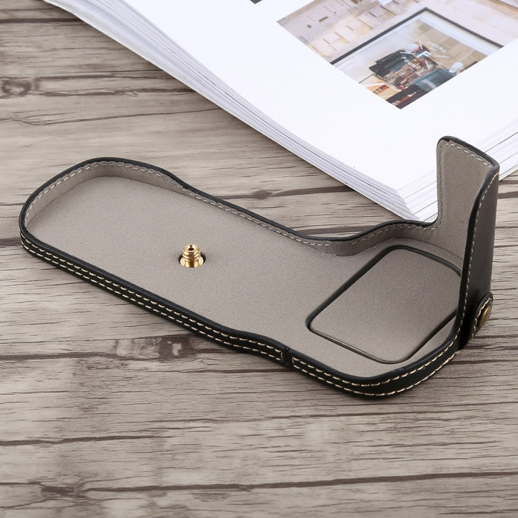 1/4 นิ้วด้ายหนัง PU กล้อง ฐานครึ่งเคสสำหรับ Canon EOS 5D Mark IV / 5D Mark III, For Canon 5D4